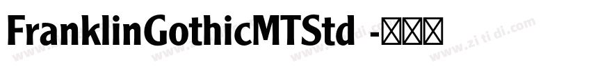 FranklinGothicMTStd 字体转换